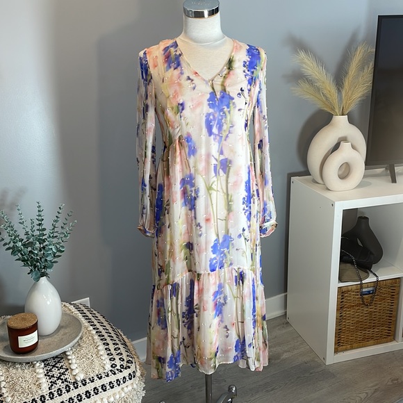 Sold CLUB MONACO FLORAL DRESS - Picture 1 of 10